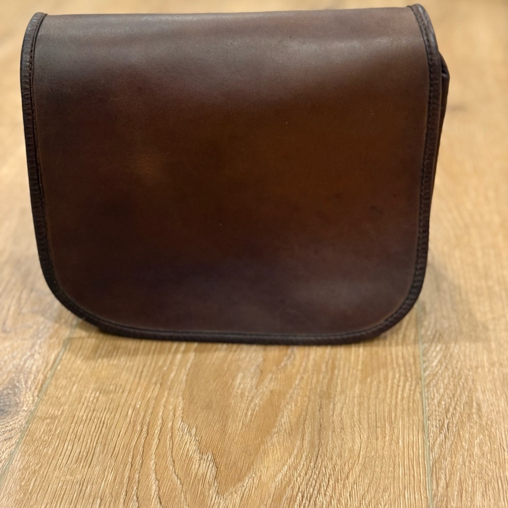Vintage Coach Dark Brown Leather Bag